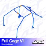 Arco de Seguridad VOLKSWAGEN Jetta (Mk2) 2-door Coupe FULL CAGE V1